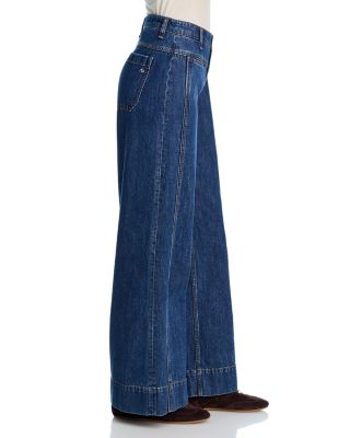 Selah High Rise Tailored Wide Leg Jeans in Kenme
