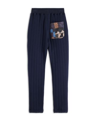 Boys' Quilted Sweatpants with Patchwork Pocket - Little Kid, Big Kid
