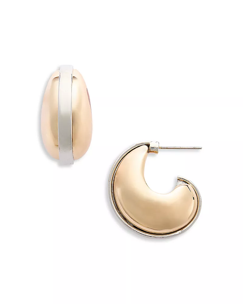 Aqua Open Hoop Earrings - Exclusive