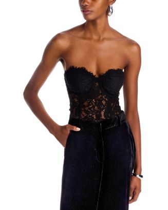 L'AGENCE Raquel Lace Bustier | Bloomingdale's Women