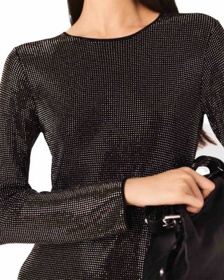 Short Rhinestone Knit Dress