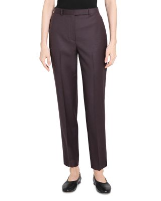 Wool High Waisted Tapered Pants