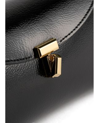 Mini T-Lock Glossy Leather Naplack Clutch 
