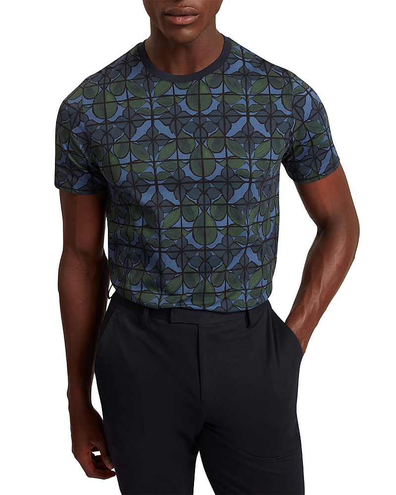 Ted Baker Jaakub Floral Geo Cotton Tee