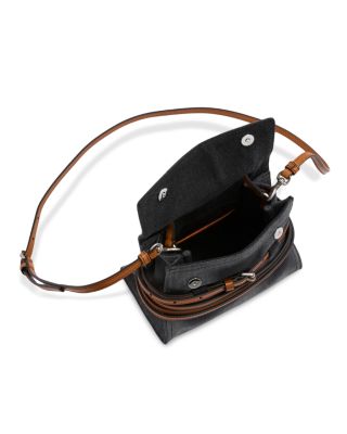 Tie Me Denim Top Handle Bag 