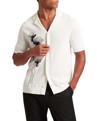 Daffid Short Sleeve Knitted Floral Shirt