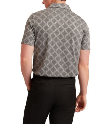 Dalimi Short Sleeve Diamond Jacquard Polo