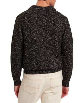 Berreto Relaxed Open Neck Twisted Sweater Polo