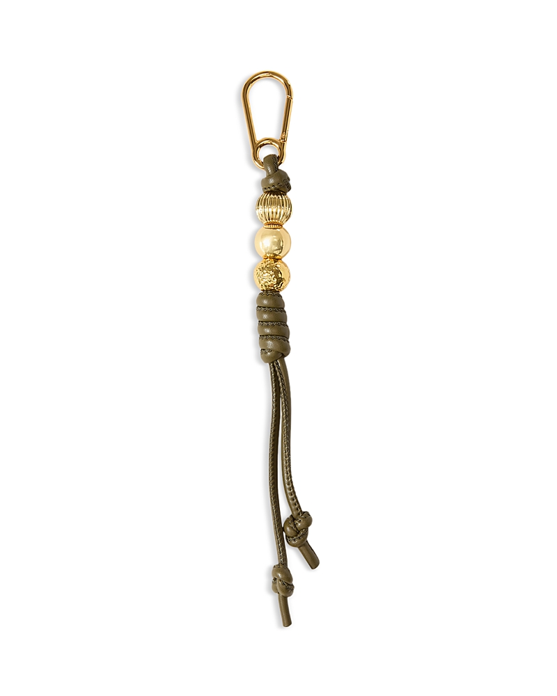 Veronica Beard Beaded Knotted Bag Charm In Green