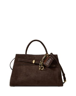 Croc Embossed Leather Pouch Bag Charm 