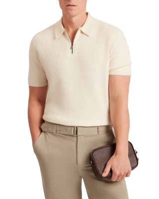 Ted Baker - Jaylon Waffle Stitch Zip Polo