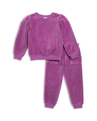 Girls' Jade Velour Top & Jogger Pants Set - Little Kid