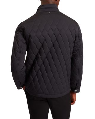 Hollbec Regular Fit Diamond Quilted Coat