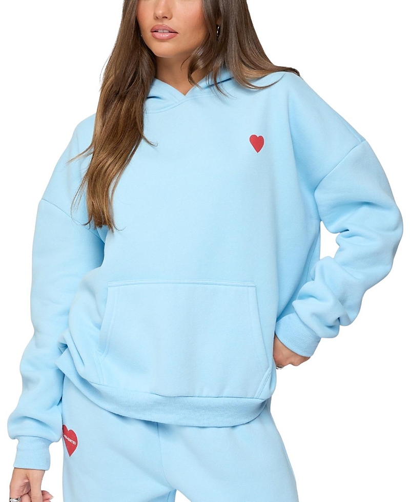 Edikted Call Me Hoodie In Blue
