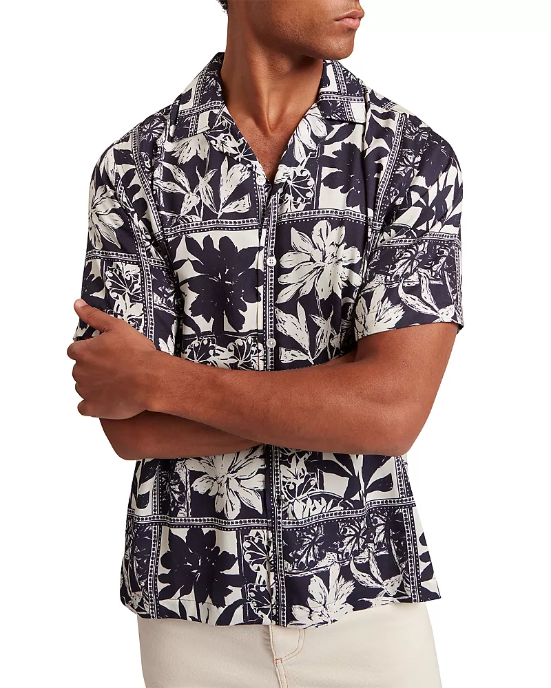 Ted Baker Radomie Printed Camp Shirt