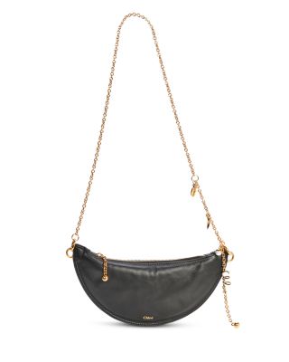 Icons Mini Leather Halfmoon Bag