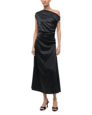 Phare Silk Blend One Shoulder Dress