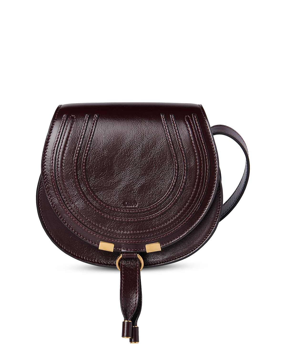 Chloe Marcie Small Leather Saddle Bag