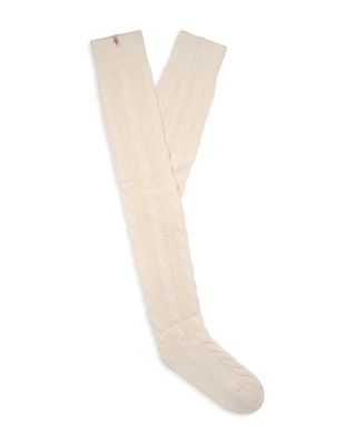 Zanika Thigh High Cable Knit Socks