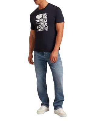 Koney Floral Box Print Cotton Tee