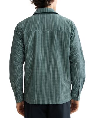 Relaxed Fit Micro Check Structured Shirt
