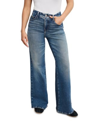 Soft Tech Good Petite Palazzo Jeans in Indigo986