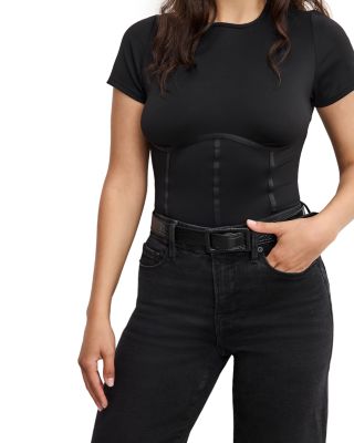 Soft Tech Good Petite Palazzo Jeans in Black391