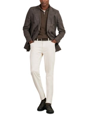 Blackhall Long Sleeved Half Zip Funnel Neck Merino Wool Sweater