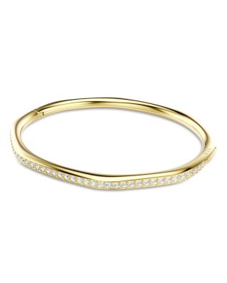 Dextera Pav&eacute; Crystal Geometric Bangle Bracelet