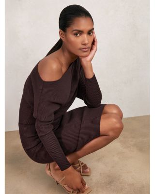 Lara Drape Knitted Bodycon Dress