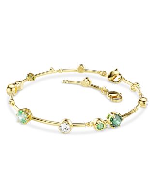 Constella White & Green Crystal Flex Bracelet