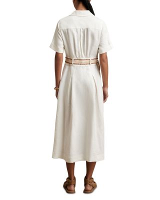 Petite Anita Belted Linen Dress