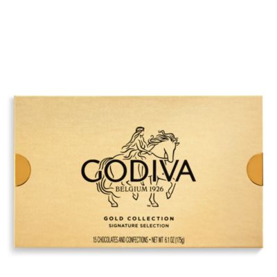 Chocolatier Assorted Chocolate Gold Gift Box, 15 Piece