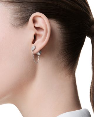 Una Crystal Angelic Front To Back Drop Earrings