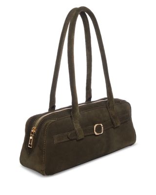 East West Suede Belted Bag