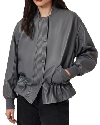 Sofi Leather Bomber Jacket