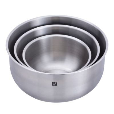 3 Piece Stainless Steel Nesting Bowls Set