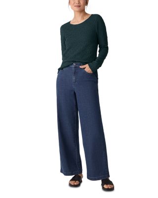 High Rise Wide Leg Jeans in Medium Indigo