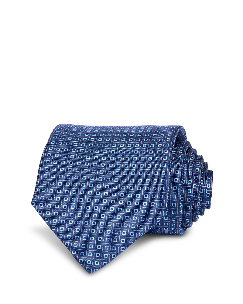 The Men's Store At Bloomingdale's Printed Silk Neck Tie - Exclusive In Blue