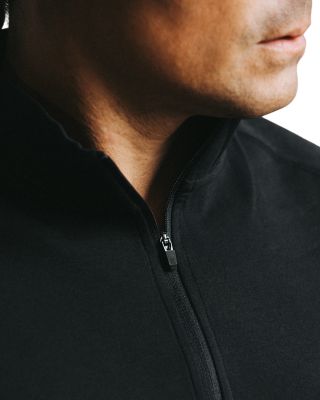 Overzip Mock Neck Sweatshirt