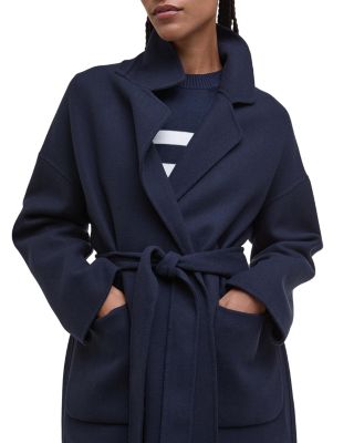 Rachel Wool Blend Wrap Coat