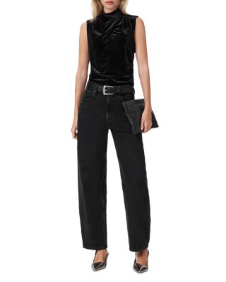 Tia Velvet Ruched Top