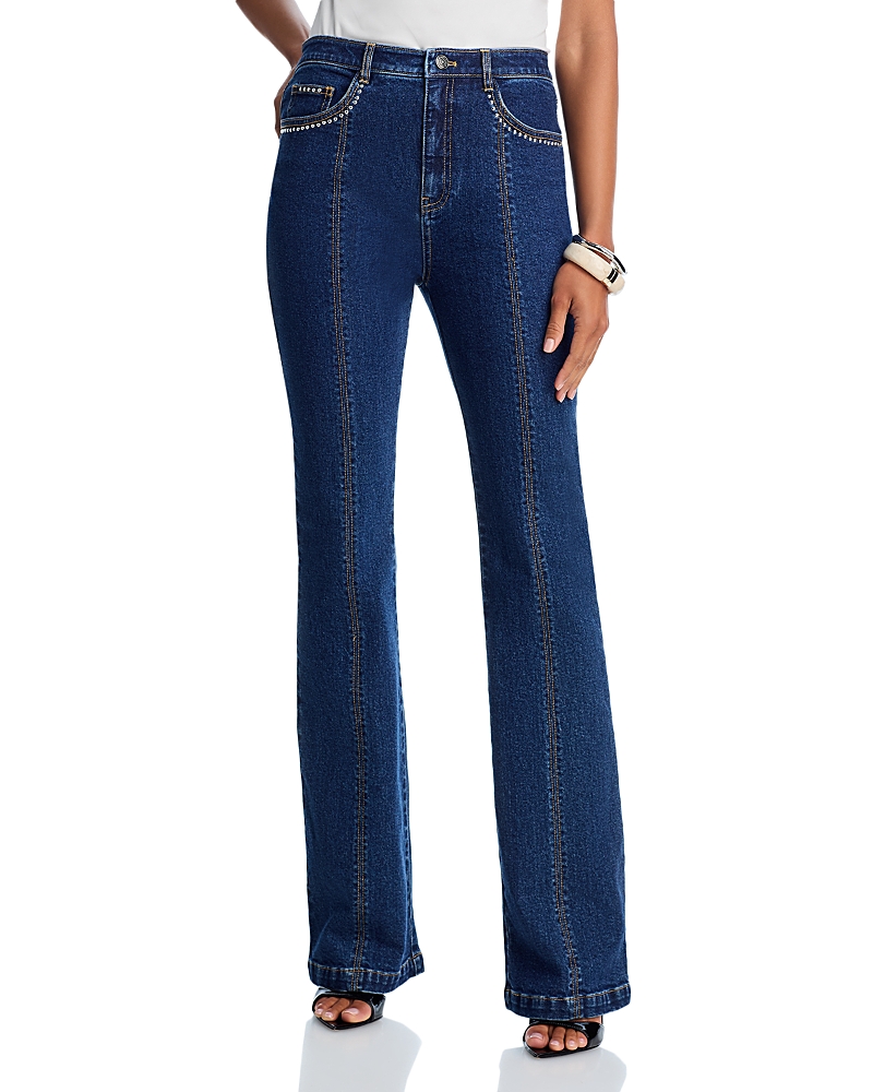 Cinq a Sept Studded Single Heart Shailene High Rise Jeans