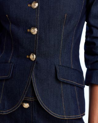 Chris Ruched Denim Jacket