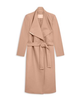 Rose Wool Blend Wrap Coat