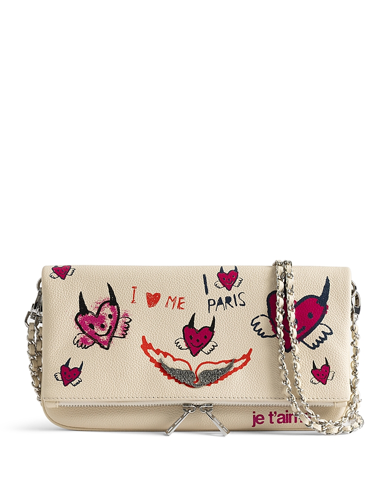 Zadig & Voltaire Rock Grained Leather Bloomy Bag - Exclusive In White
