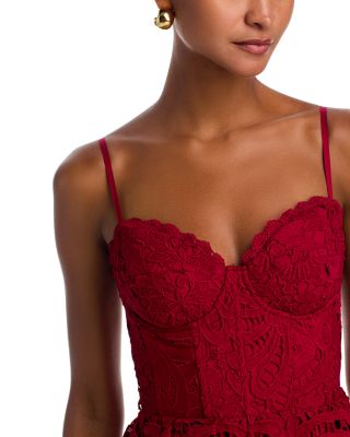 Lace Bustier Sleeveless Dress - Exclusive