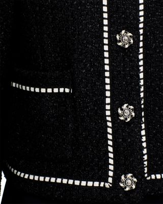 Contrast Stitch Tweed Jacket - Exclusive