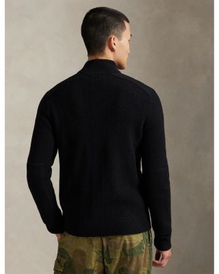 Wool Mockneck Cardigan