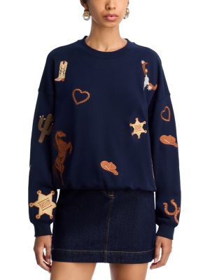 AQUA - Western Sweatshirt - Exclusive